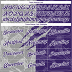 Custom Graffiti Pattern Purple Gray-White Scratch 3D Performance T-Shirt