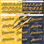 Custom Graffiti Pattern Gold-Navy Scratch 3D Performance T-Shirt