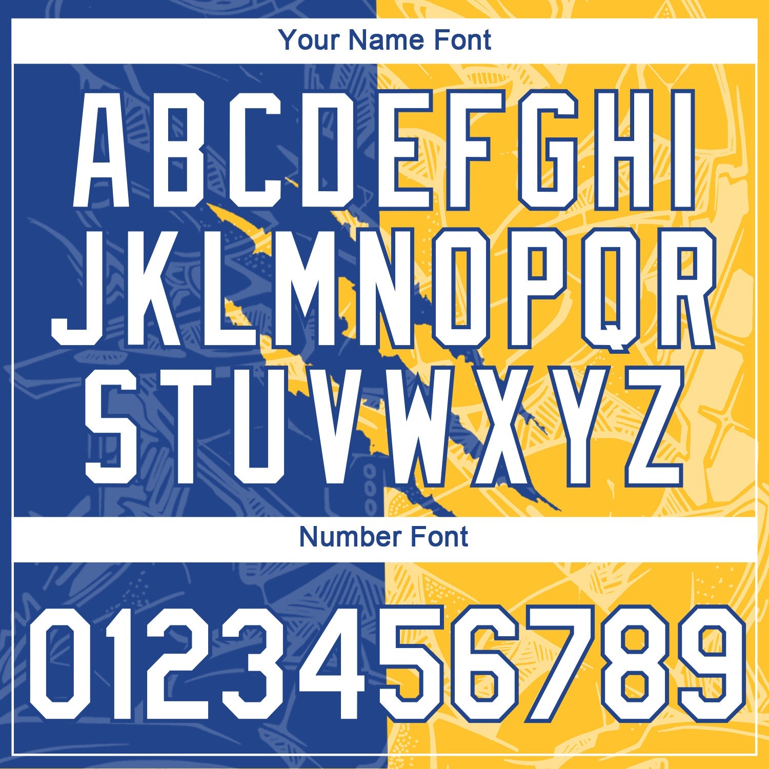 Custom Graffiti Pattern White Royal-Gold Scratch 3D Performance T-Shirt