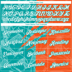 Custom Graffiti Pattern White Orange-Aqua Scratch 3D Performance T-Shirt