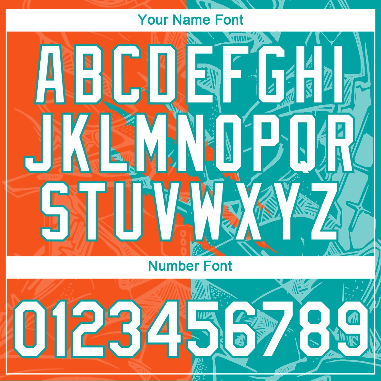 Custom Graffiti Pattern White Orange-Aqua Scratch 3D Performance T-Shirt