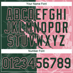 Custom Graffiti Pattern Green-Medium Pink Scratch 3D Performance T-Shirt