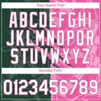 Custom Graffiti Pattern White Green-Pink Scratch 3D Performance T-Shirt