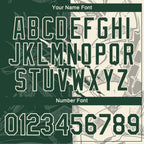 Custom Graffiti Pattern Green-Cream Scratch 3D Performance T-Shirt