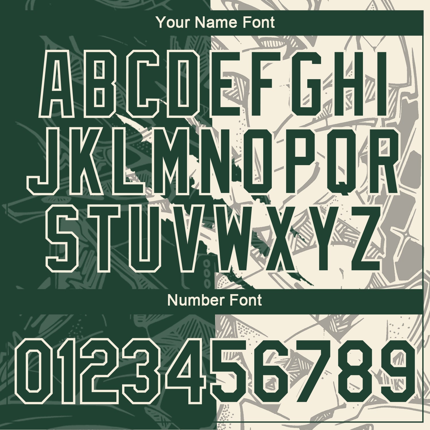 Custom Graffiti Pattern Green-Cream Scratch 3D Performance T-Shirt