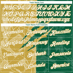 Custom Graffiti Pattern White Kelly Green-Old Gold Scratch 3D Performance T-Shirt