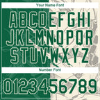 Custom Graffiti Pattern Kelly Green-Cream Scratch 3D Performance T-Shirt