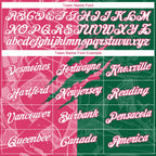 Custom Graffiti Pattern White Kelly Green-Neon Pink Scratch 3D Performance T-Shirt