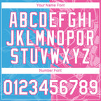 Custom Graffiti Pattern White Sky Blue-Pink Scratch 3D Performance T-Shirt