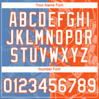 Custom Graffiti Pattern White Light Blue-Orange Scratch 3D Performance T-Shirt