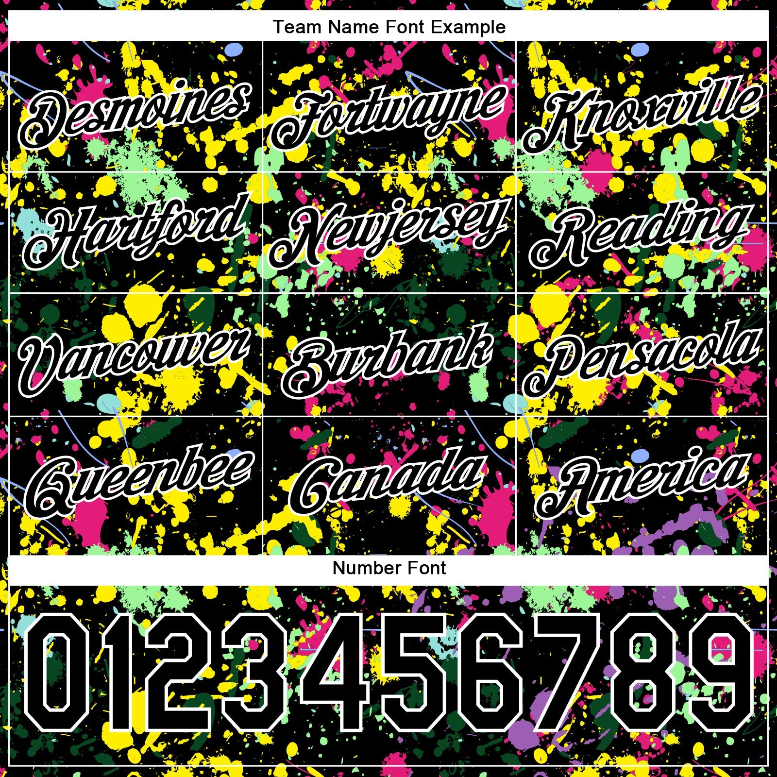 Custom Stitched Graffiti Pattern Black-White 3D Splash Grunge Art Sports Pullover Sweatshirt Hoodie