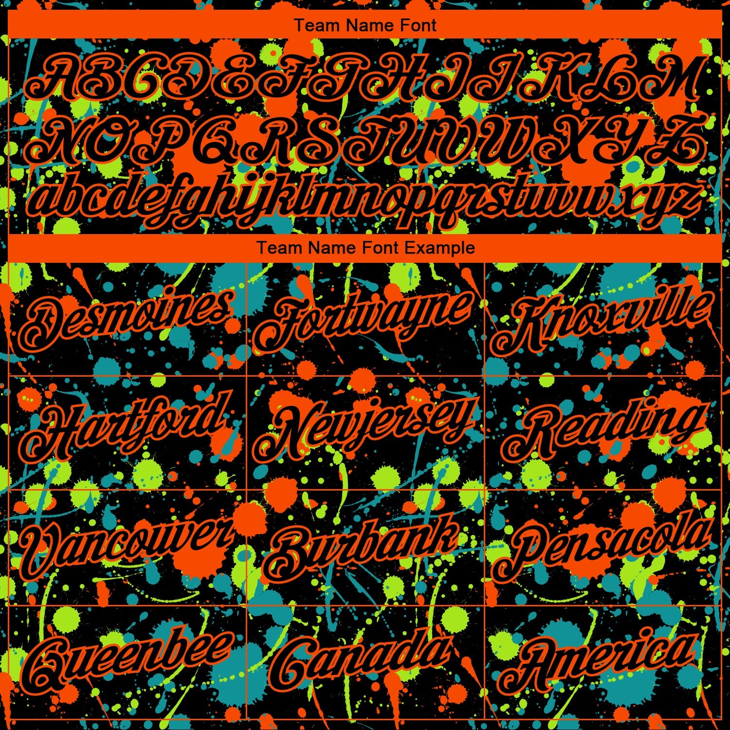 Custom Stitched Graffiti Pattern Black-Orange 3D Splash Grunge Art Sports Pullover Sweatshirt Hoodie