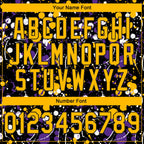 Custom Stitched Graffiti Pattern Gold-Black 3D Splash Grunge Art Sports Pullover Sweatshirt Hoodie