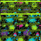 Custom Stitched Graffiti Pattern Black-Neon Green 3D Splash Grunge Art Sports Pullover Sweatshirt Hoodie