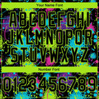 Custom Stitched Graffiti Pattern Black-Neon Green 3D Splash Grunge Art Sports Pullover Sweatshirt Hoodie