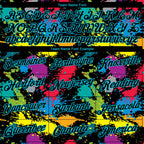 Custom Stitched Graffiti Pattern Black-Lakes Blue 3D Splash Grunge Art Sports Pullover Sweatshirt Hoodie