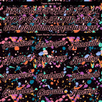 Custom Stitched Graffiti Pattern Black-Medium Pink 3D Splash Grunge Art Sports Pullover Sweatshirt Hoodie