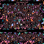 Custom Stitched Graffiti Pattern Black-Medium Pink 3D Splash Grunge Art Sports Pullover Sweatshirt Hoodie