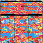 Custom Stitched Graffiti Pattern Hot Pink Black-Yellow 3D Watercolor Grunge Art Sports Pullover Sweatshirt Hoodie