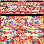 Custom Stitched Graffiti Pattern Red-White 3D Watercolor Grunge Art Sports Pullover Sweatshirt Hoodie