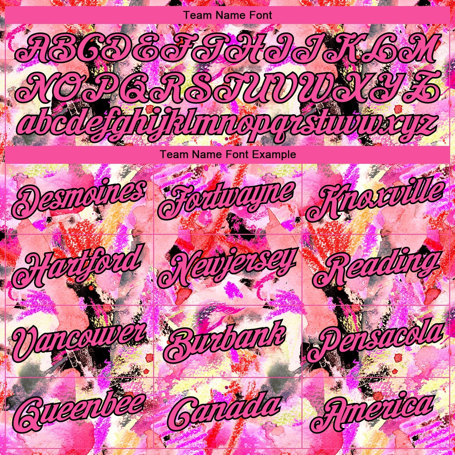 Custom Stitched Graffiti Pattern Pink-Black 3D Watercolor Grunge Art Sports Pullover Sweatshirt Hoodie