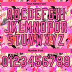 Custom Stitched Graffiti Pattern Pink-Black 3D Watercolor Grunge Art Sports Pullover Sweatshirt Hoodie