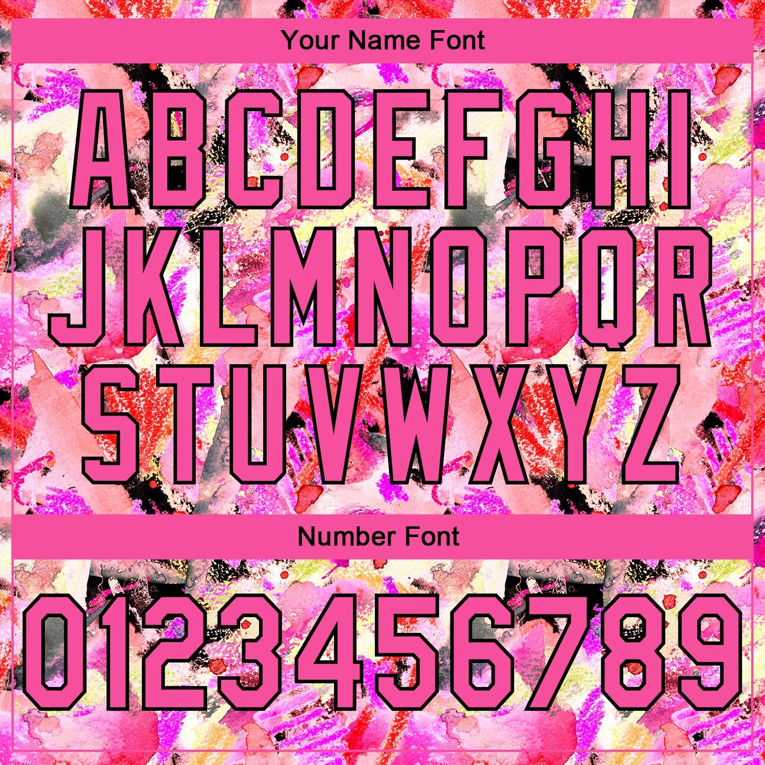 Custom Stitched Graffiti Pattern Pink-Black 3D Watercolor Grunge Art Sports Pullover Sweatshirt Hoodie