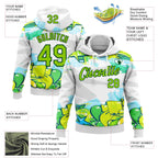Custom Stitched Graffiti Pattern Neon Green-Green 3D Trendy Abstract Urban Street Art Sports Pullover Sweatshirt Hoodie