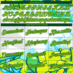 Custom Stitched Graffiti Pattern Neon Green-Green 3D Trendy Abstract Urban Street Art Sports Pullover Sweatshirt Hoodie