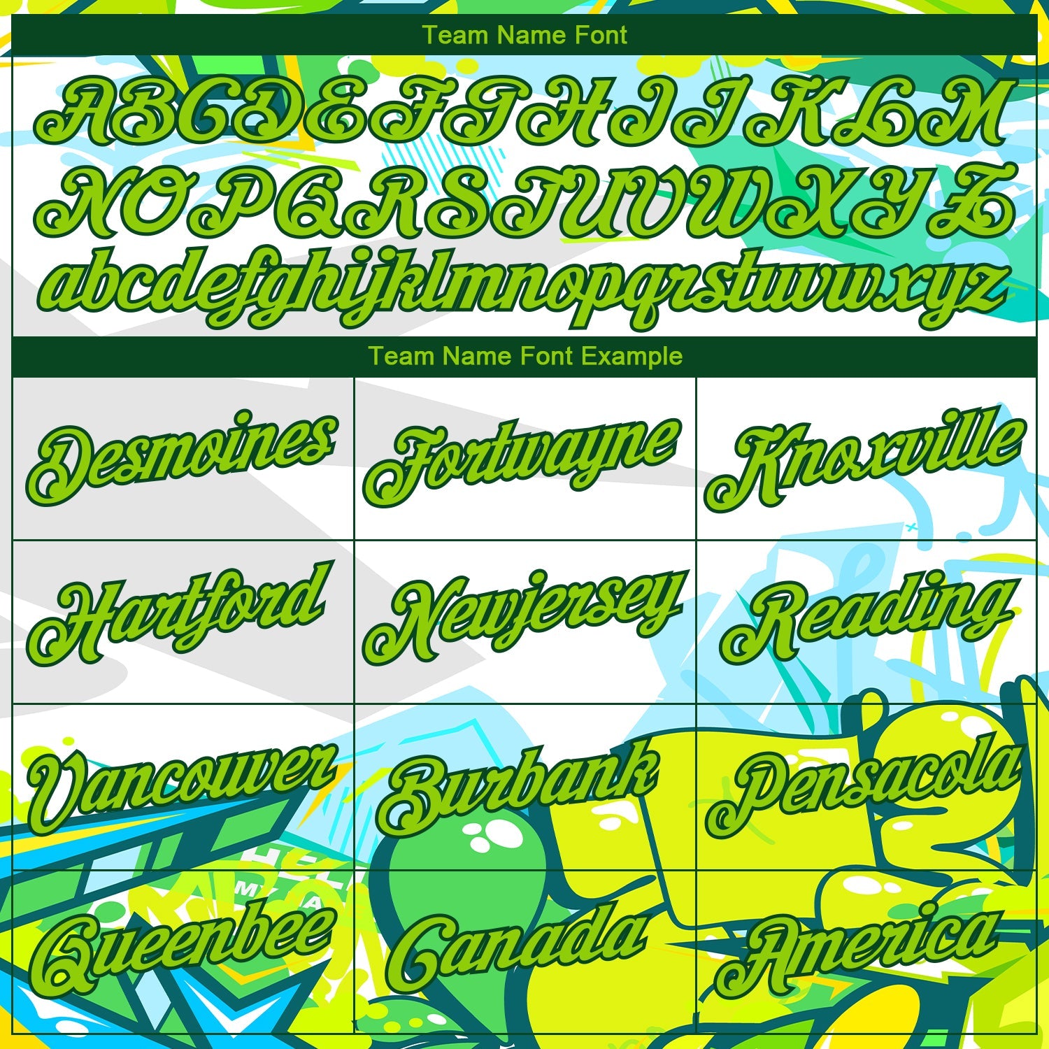 Custom Stitched Graffiti Pattern Neon Green-Green 3D Trendy Abstract Urban Street Art Sports Pullover Sweatshirt Hoodie