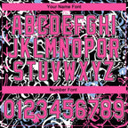 Custom Stitched Graffiti Pattern Pink Black-White 3D Abstract Grunge Art Sports Pullover Sweatshirt Hoodie