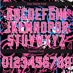 Custom Stitched Graffiti Pattern Pink-White 3D Abstract Grunge Art Sports Pullover Sweatshirt Hoodie