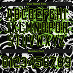 Custom Stitched Graffiti Pattern Black-Aurora Green 3D Abstract Grunge Art Sports Pullover Sweatshirt Hoodie