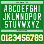 Custom Grass Green White-Gold Authentic Basketball Jersey
