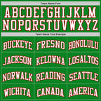 Custom Grass Green White-Red Authentic Basketball Jersey