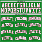 Custom Grass Green White-Pink Authentic Basketball Jersey