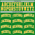 Custom Grass Green Gold-White Authentic Basketball Jersey