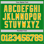 Custom Grass Green Gold-White Authentic Basketball Jersey