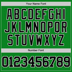 Custom Grass Green Black-White Authentic Basketball Jersey
