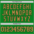 Custom Grass Green Old Gold-Black Authentic Basketball Jersey