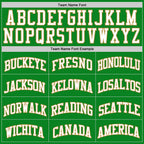 Custom Grass Green White-Old Gold Authentic Basketball Jersey