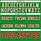 Custom Grass Green Red-White Authentic Football Jersey