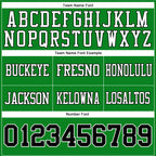 Custom Grass Green Black-White Authentic Football Jersey