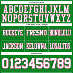 Custom Grass Green White-Pink Authentic Football Jersey