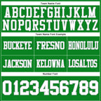 Custom Grass Green White-Gray Authentic Football Jersey