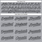 Custom Gray Gray-Black Authentic Sleeveless Baseball Jersey