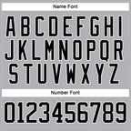 Custom Gray Black-White Hockey Jersey