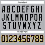 Custom Gray Black-Gold Hockey Jersey