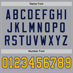 Custom Gray Gold-White Mesh Authentic Football Jersey