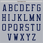 Custom Gray Navy-White Authentic Baseball Jersey